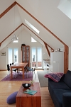 La haute pièce à vivre dans l'Appartement Violet Maison de vacances dans les Vosges